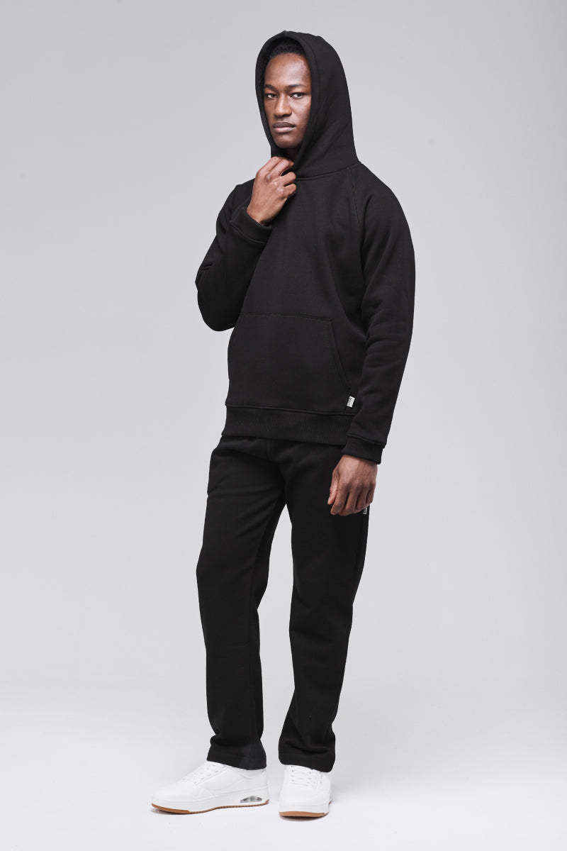 Angled front view, hood up