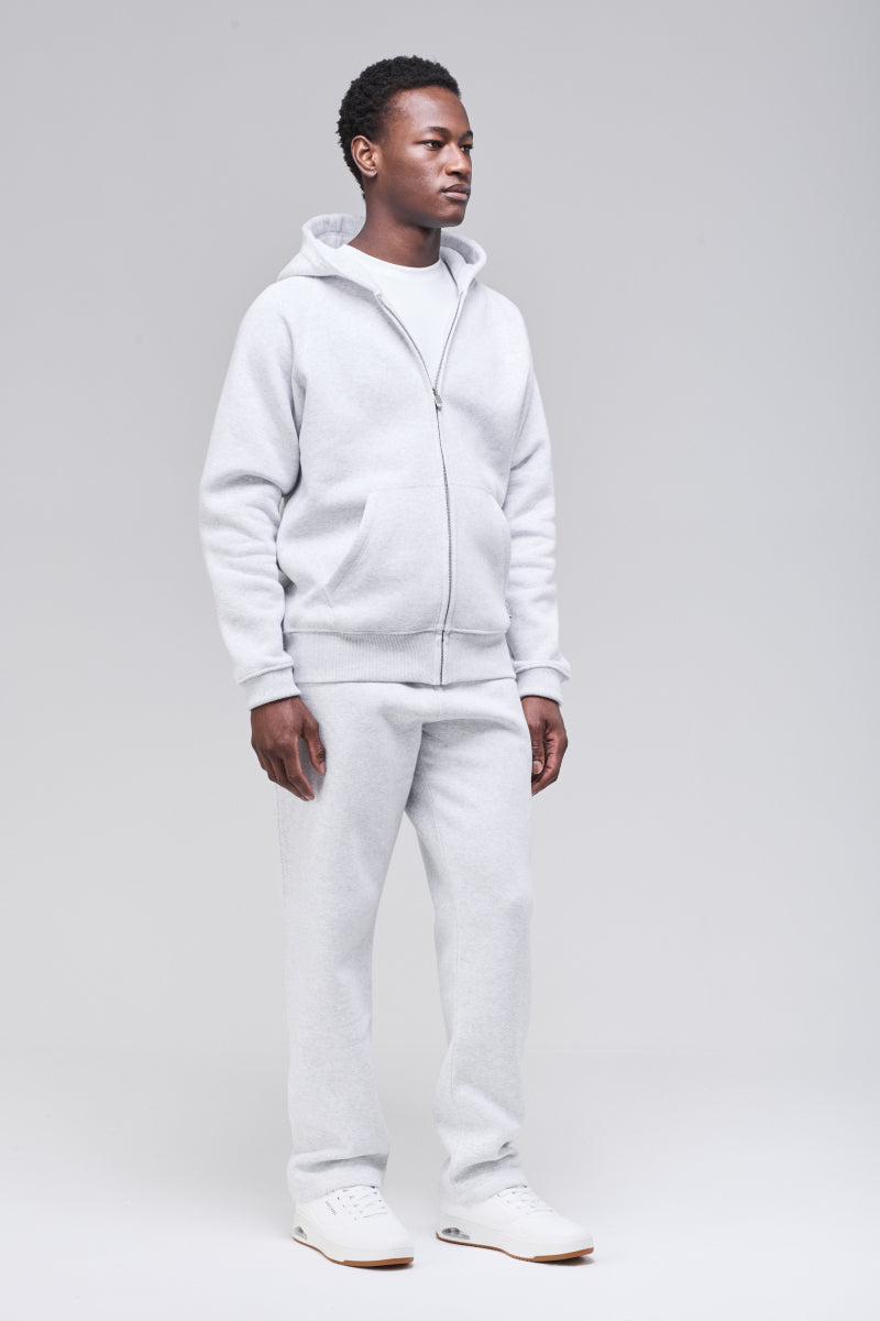 Belmont Zip Hoodie Light Grey