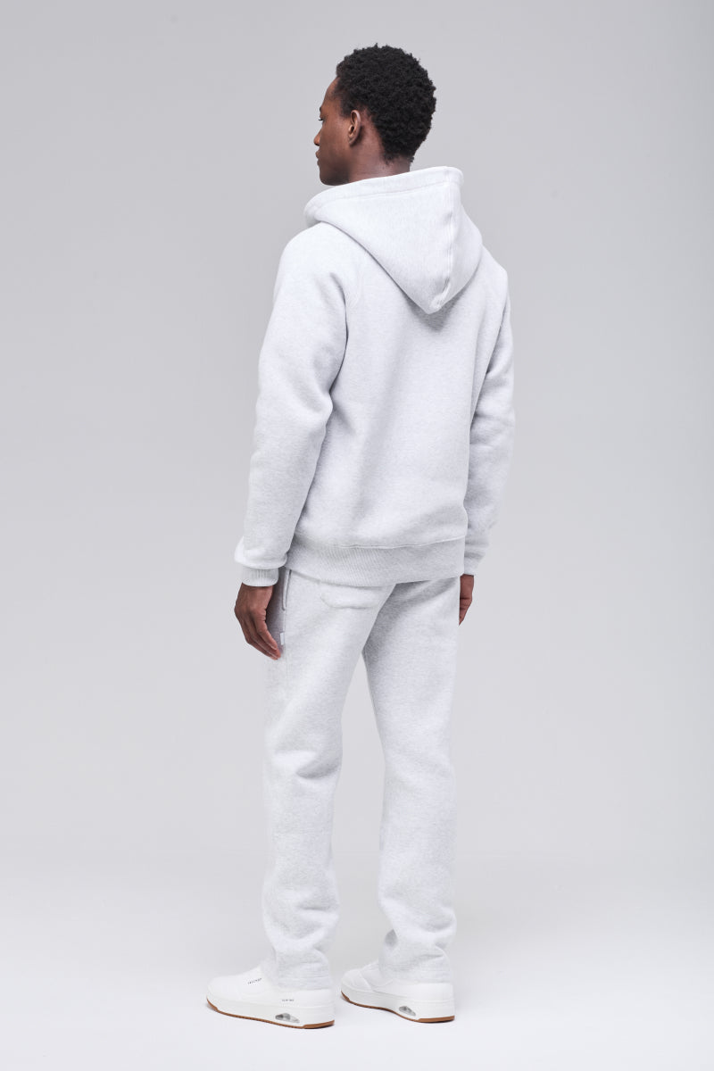 Belmont Zip Hoodie Light Grey