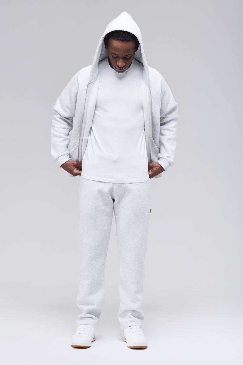 Belmont Zip Hoodie Light Grey