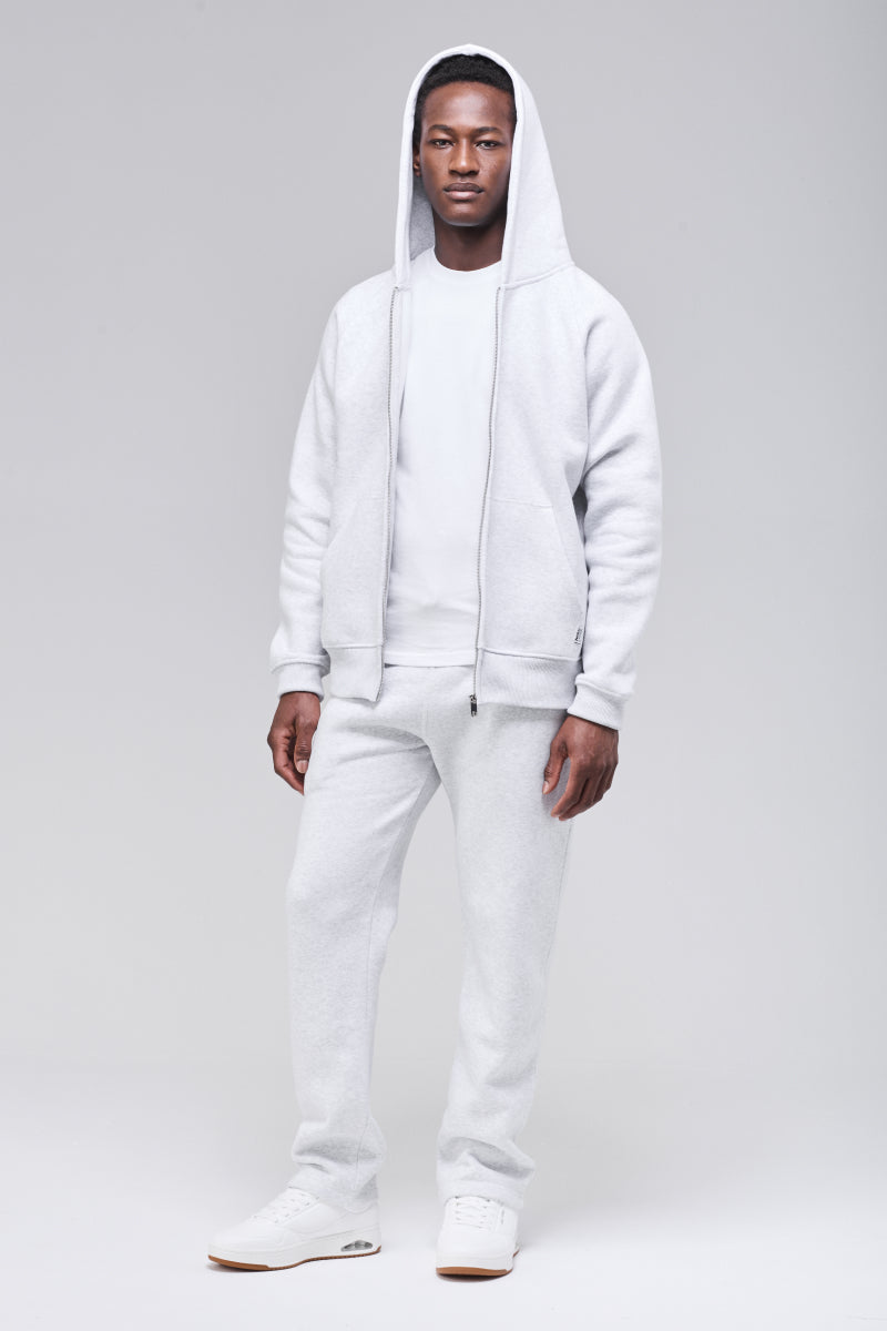 Belmont Zip Hoodie Light Grey